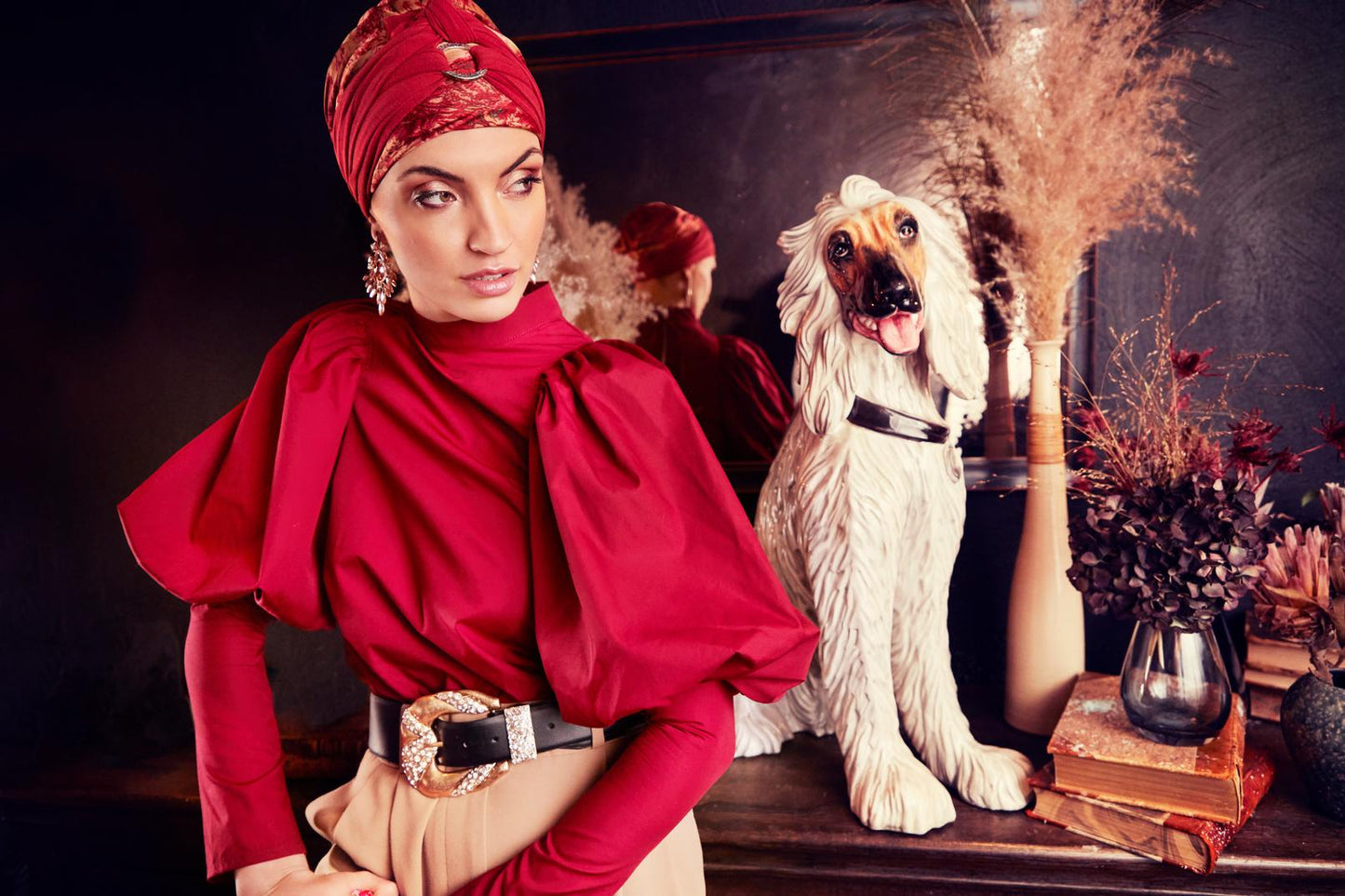 Sienna Boho Printed Turban Set - 2197