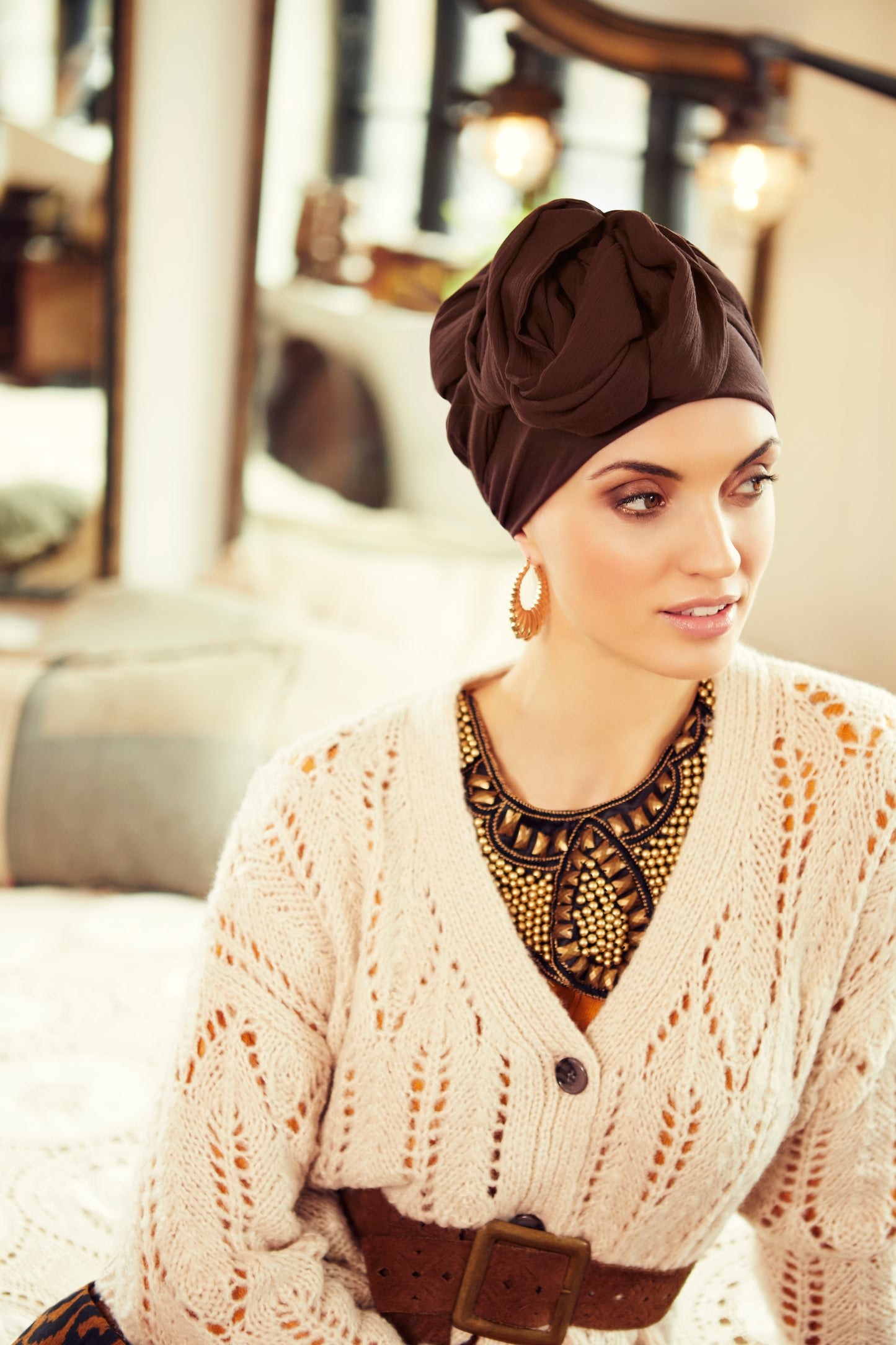 Sapphire Boho Turban Set