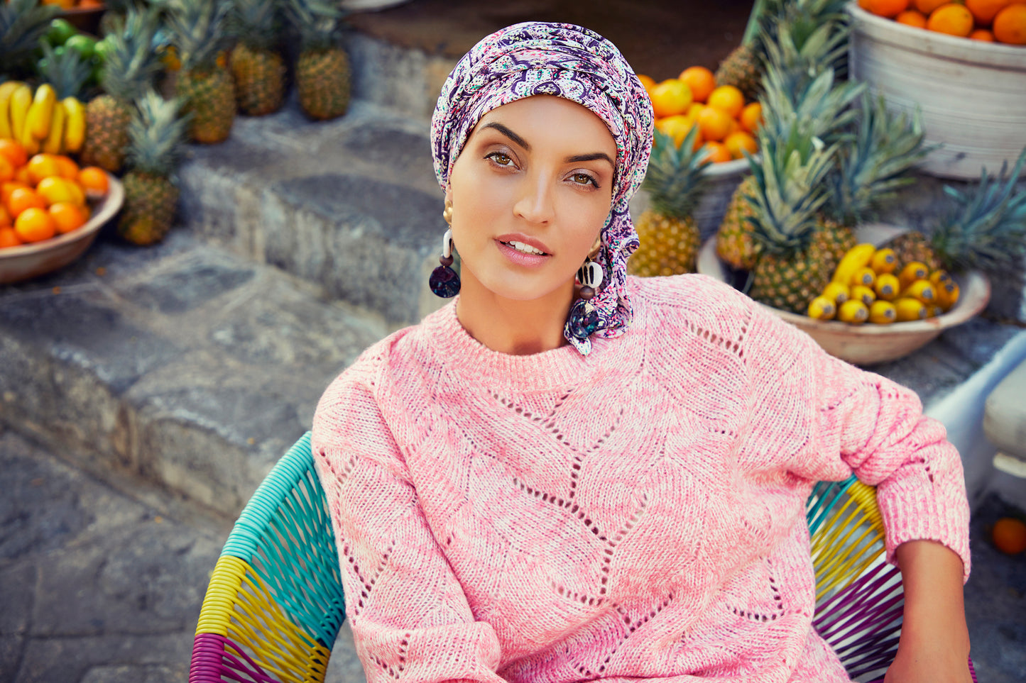 Sapphire Boho Turban Set