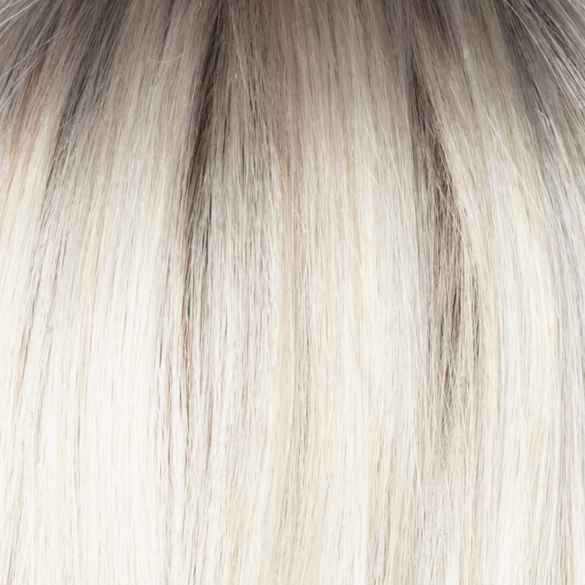 Milky Opal-R  -  A real showstopper! A gorgeous, rooted blond with a mid-warm brown root which transcends beautifully into the expertly woven cream and white blonds with a deeper tone running throughout the bottom and has a subtle opal hue.