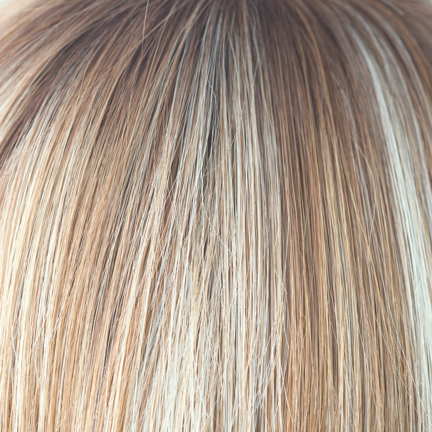 Nutmeg-F - This scrumptious rooted nutmeg blond with medium golden rooted base, blends into blond cream tones, warm coconut and honey slices. Nutmeg-F is classy and defined!