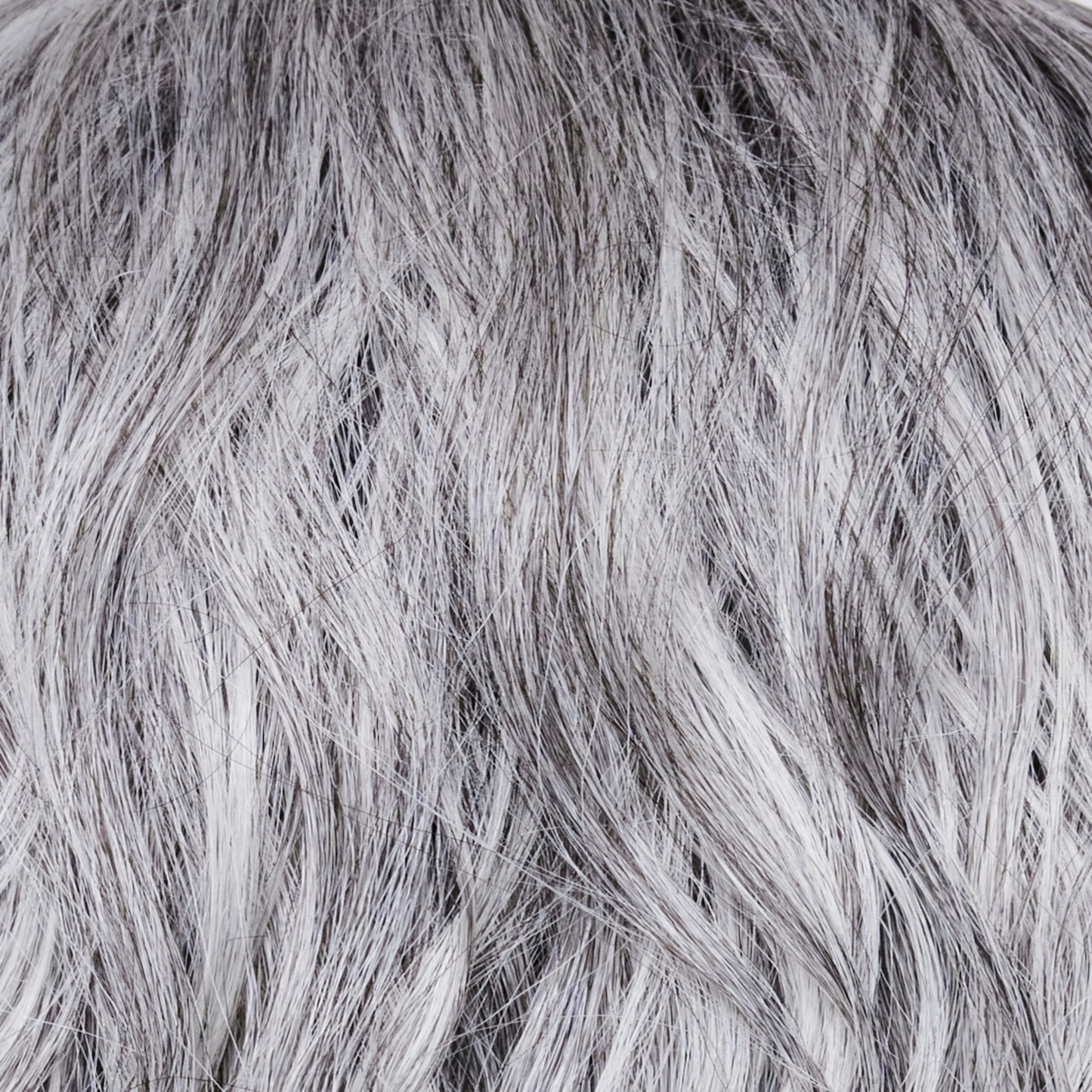 Salt & Pepper-MR - Mircro rooted with natural blend of silvery gray and deep charcoal. The silver tones (salt) blended with a darker smoky hues (pepper).