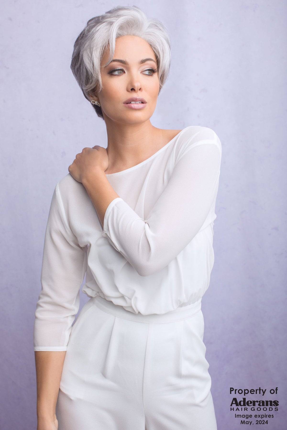 Bethany wig by Alexander Couture in Silver Stone