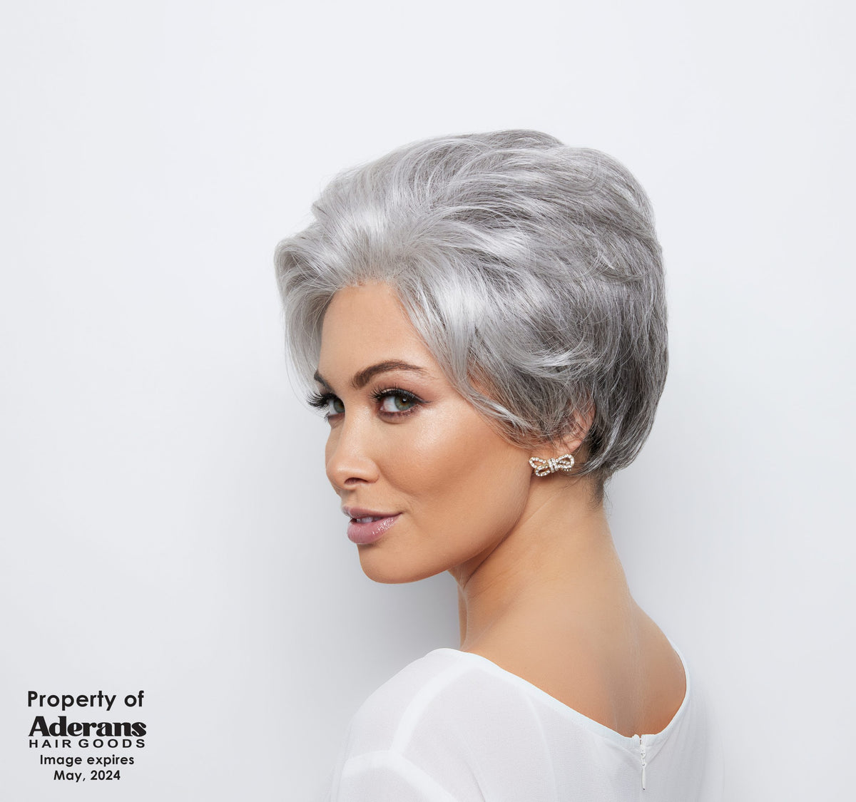 Bethany wig by Alexander Couture in Silver Stone
