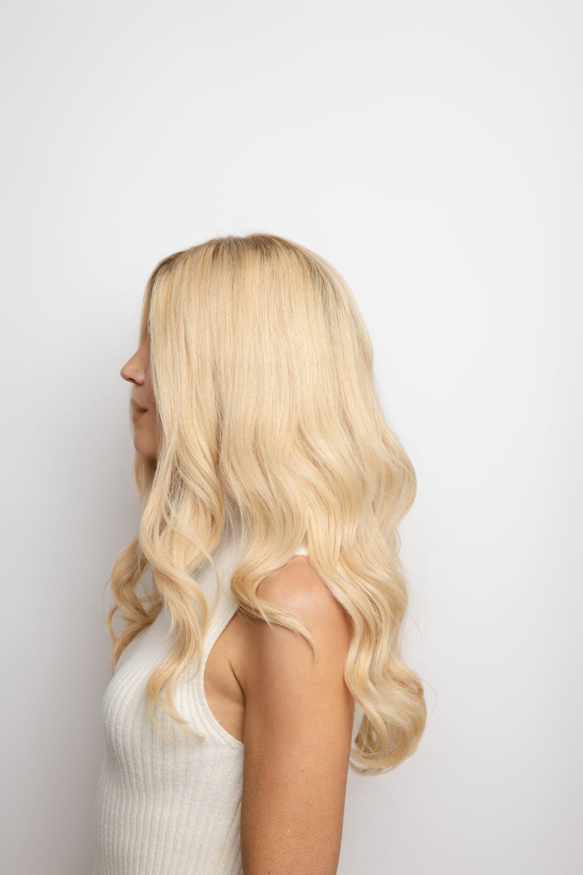 Darra Human Hair Wig by Amoré in Natural Blond Root