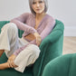 Wynn Wig by Noriko, chin length bob with bangs, in Lilac Silver-R