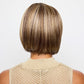 Wynn Wig by Noriko, chin length bob with bangs, in Sparkling Mocha-R