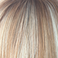 Nutmeg-F  -  This scrumptious rooted nutmeg blond with medium golden rooted base, blends into blond cream tones, warm coconut and honey slices. Nutmeg-F is classy and defined!